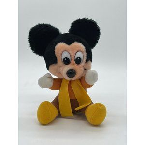 Vintage Disney Sitting Mickey Mouse Small Plush 8" Long